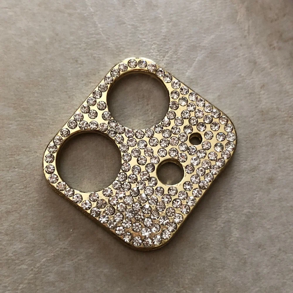 Gold Crystal Camera Lens Protector Cover for iPhone 12